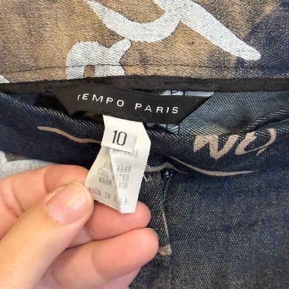 Tempo Paris Capri Pants Brown 10 - Picture 4 of 5